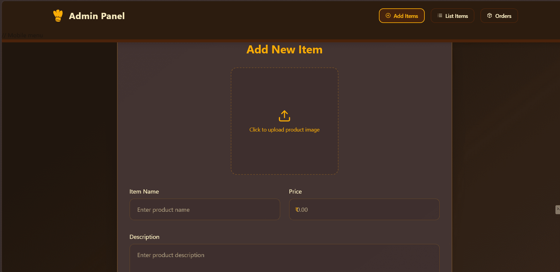 Admin Dashboard